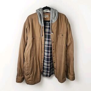 Duluth Trading Company Fire Hose Standard Fit Hooded Limber Jacket Size 2XL